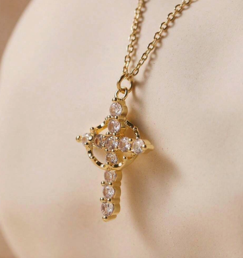 Crown Cross Necklace