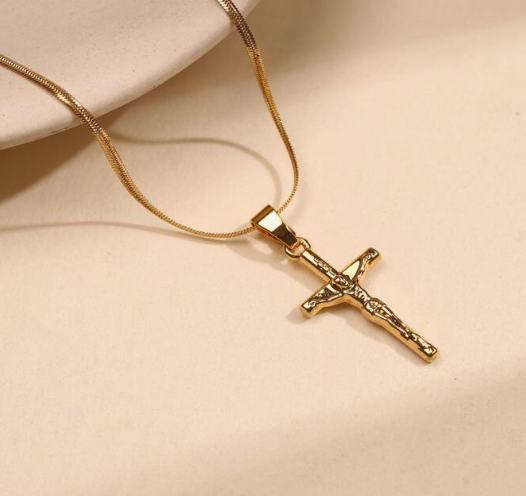 He Is Risen Cross Necklace