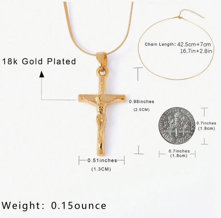He Is Risen Cross Necklace