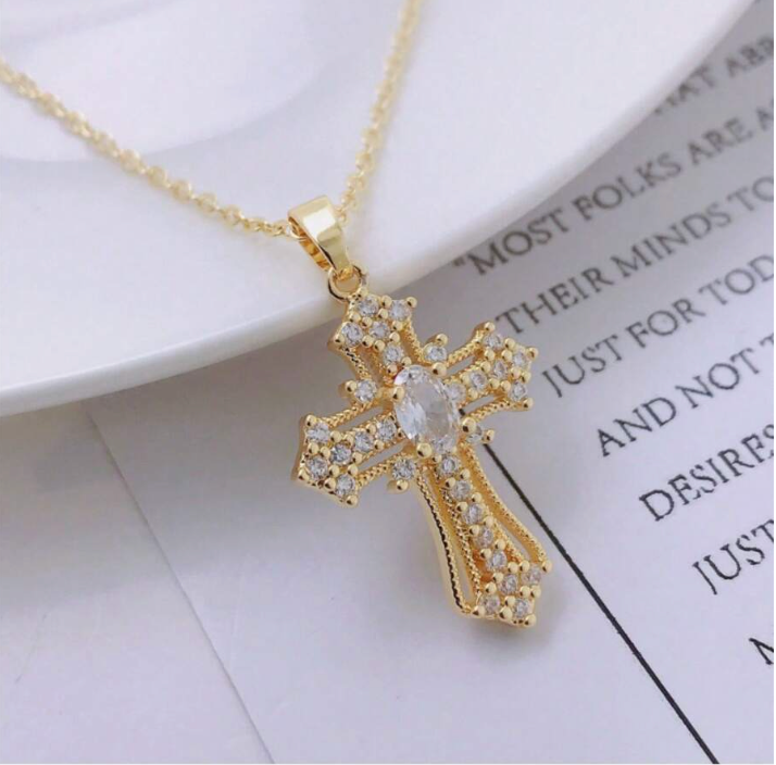 Sparkling Cross Necklace