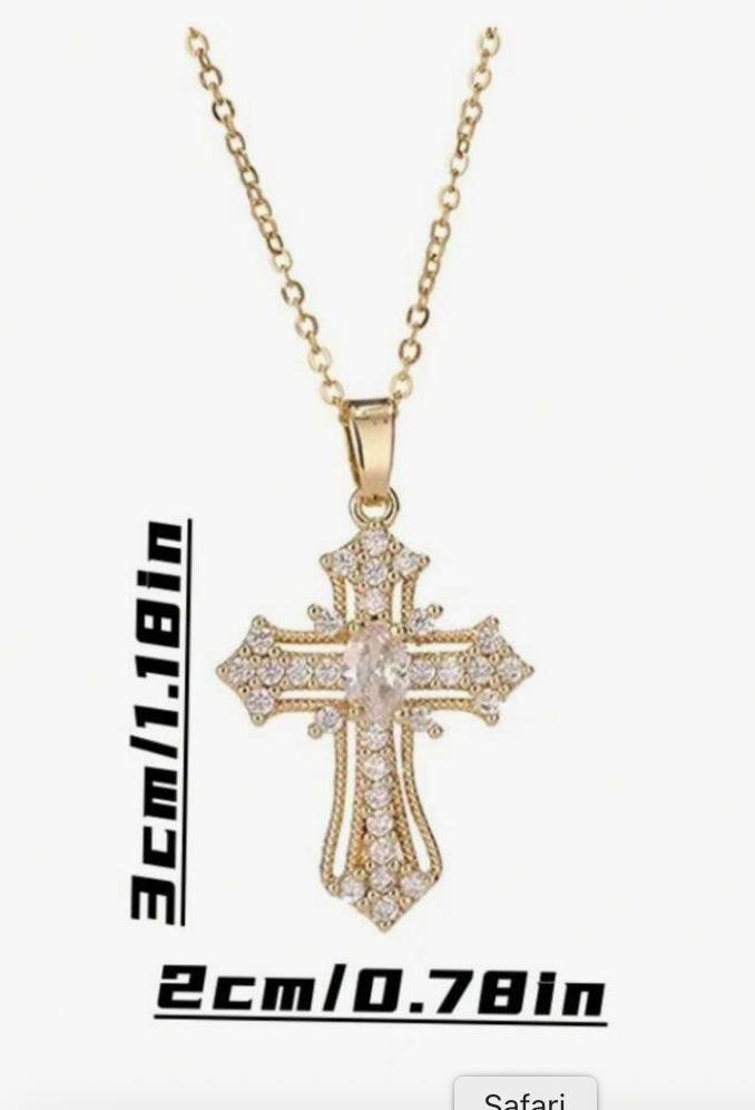 Sparkling Cross Necklace