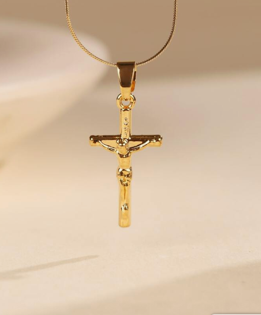 He Is Risen Cross Necklace