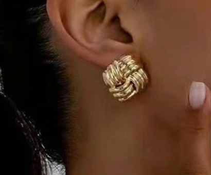 Twisted Square Earrings